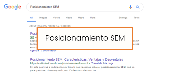 posicionamiento sem