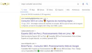 consultor seo de posicionamiento en google